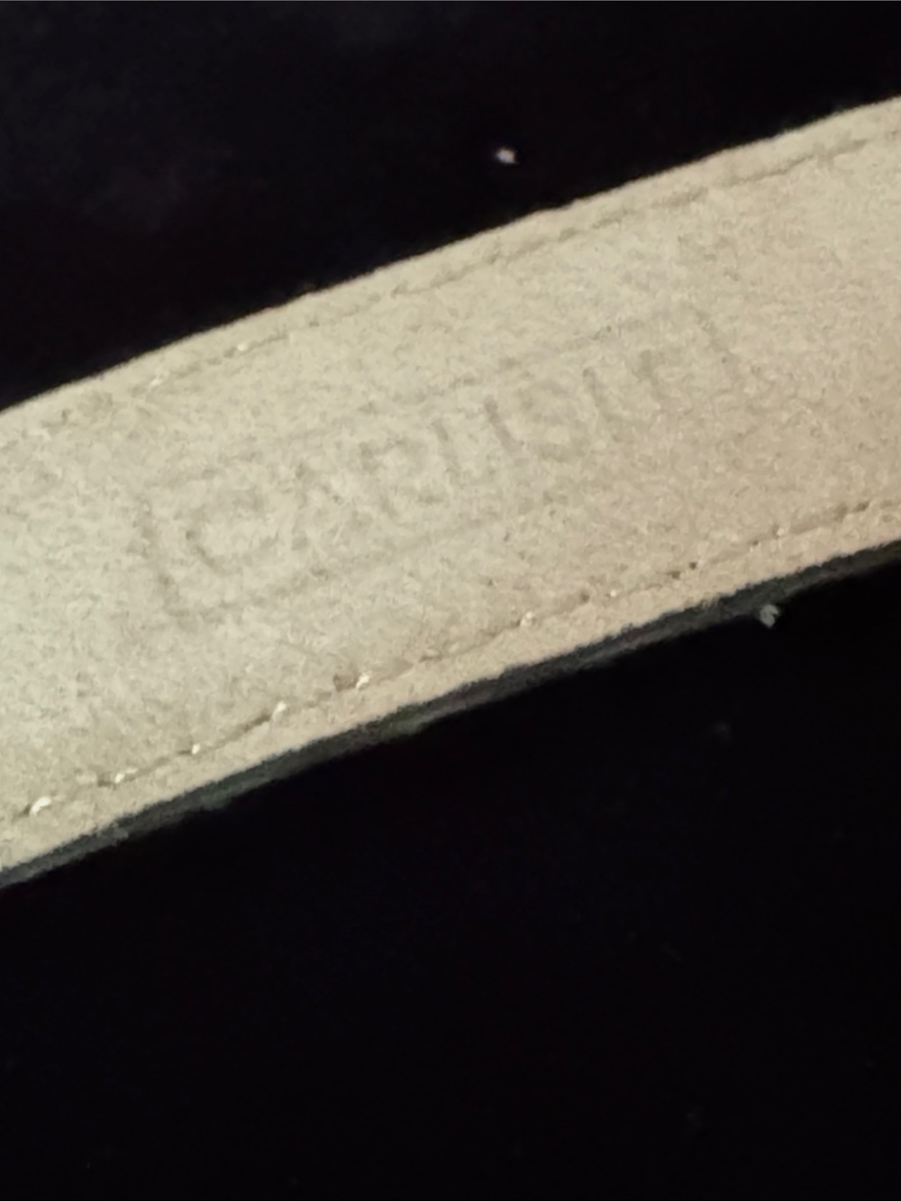 CARLISLE Leather & Python Patterned Belt - Picture 3 of 5